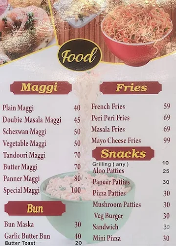 Chaa Te Yaari menu 