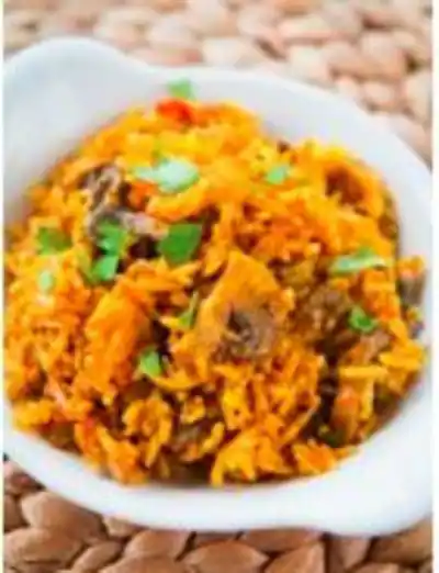 Tandoori Mushroom Aur Paneer Biryani