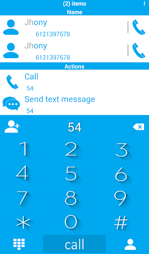 Theme Material Blue RocketDial