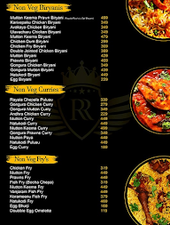 Rayala Ruchulu menu 1