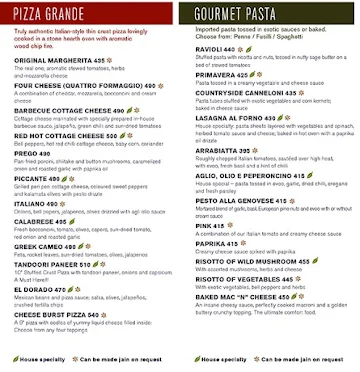 Spesso Gourmet Kitchen menu 