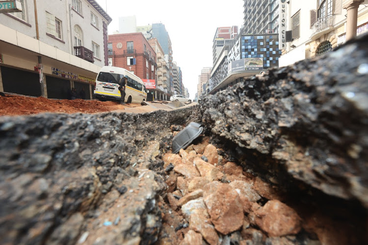 Bree Street after the explosion.