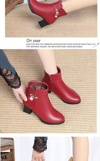 Title 7, Velvet Thermal Non-slip Boots for Middle-aged a...