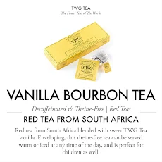 Lá trà đen sấy khô Black Tea (Blended) - Vanilla Bourbon Tea (15 x 2.5g)