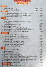 Nagaland's Kitchen menu 1