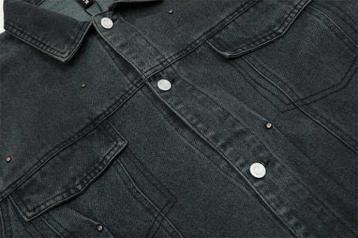 Title 3, Mens Punk Distressed Denim Jacket Coat Stylish...