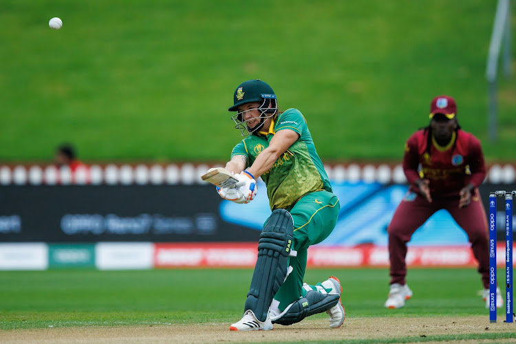 SA's Tazmin Brits in action before their group stages match against the West Indies at the Basin Reserve in Wellington was abandoned due to rain on Thursday.