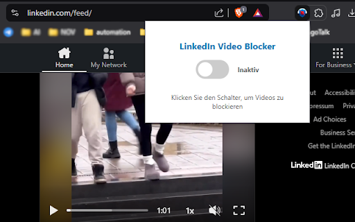 LinkedIn Video Blocker screenshot 2