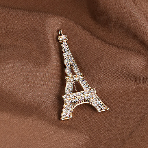 Title 2, Eiffel Tower Brooch Alloy Plating Clothes Acces...