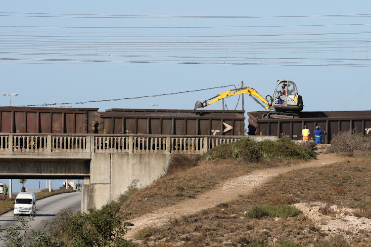 A Transnet freight train. Picture: WERNER HILLS