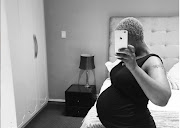 Zoleka Mandela is counting down the days until she welcomes her child to the world.