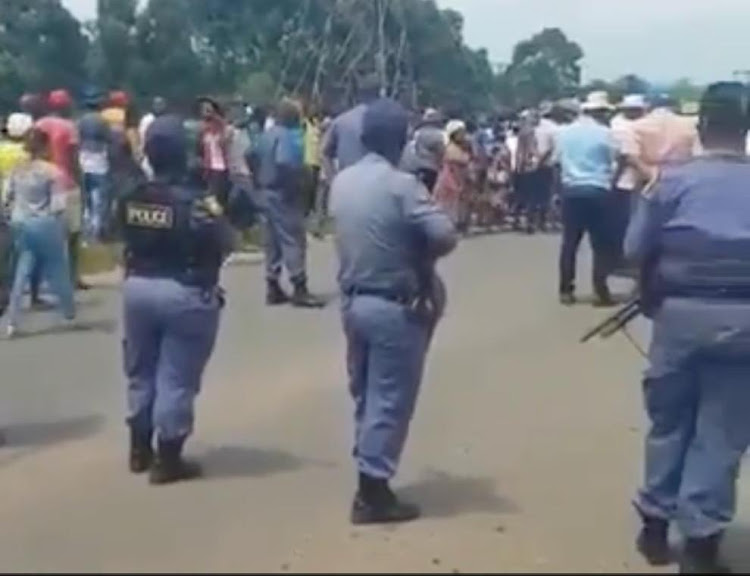 Police used rubber bullets and tear gas to disperse protesters in Esikhaleni in northern KwaZulu-Natal on Wednesday.