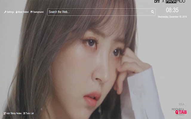 Moonbyul Mamamoo Wallpaper for New Tab