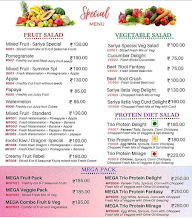 Sariya Salads menu 1