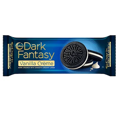 Sunfeast Dark Fantasy Vanilla Cream Biscuits - 100 gm