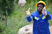 One of the miners at Zimbaqua in Zimbabwe. The mine is Africa's first all-women operation.