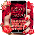 Cover Image of Скачать Тема для клавиатуры Rose Love 1.0 APK