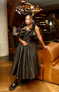 Fashion and interior designer Keneilwe Mothoa at the Decorex Africa media launch at The Leonardo in Sandton.