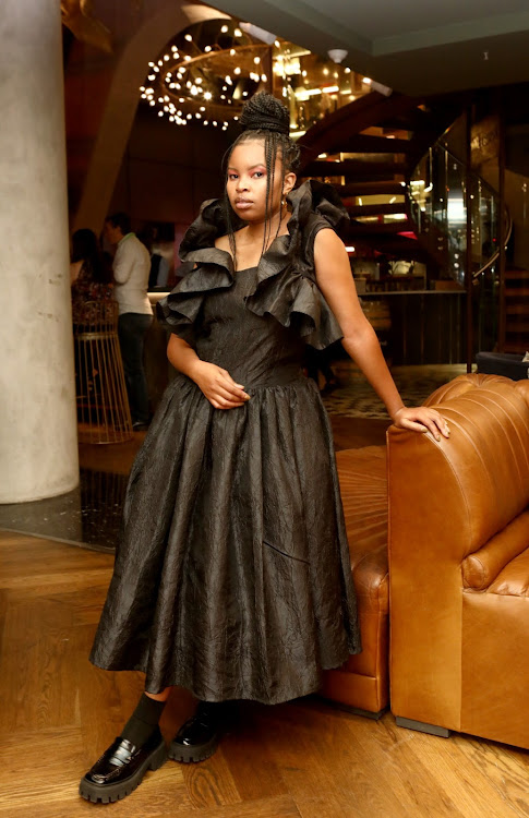 Fashion and interior designer Keneilwe Mothoa at the Decorex Africa media launch at The Leonardo in Sandton.