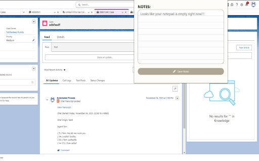 Salesforce Record Notes