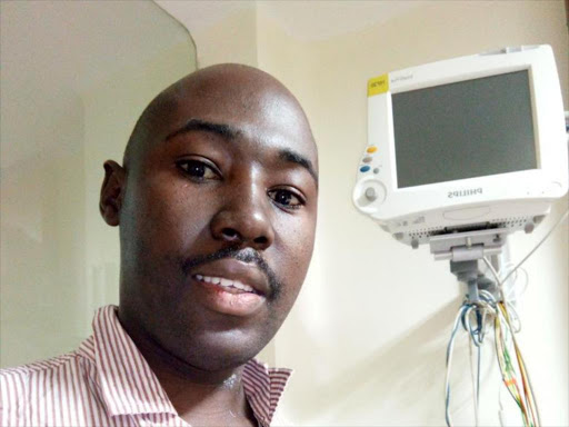 Dennis Omondi at Apolo hospital in India where he is to undergo a bone marrow transplant./COURTESY