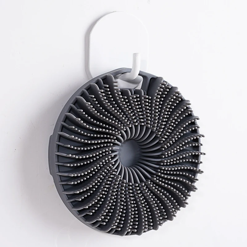 Brosse de douche à main en silicone pour la maison, outils de bain, nettoyage en douceur, massage relaxant, soin de la peau, facile à utiliser et ergonomique.