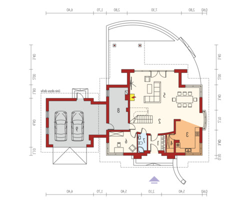 Edek G2 Mocca - Rzut parteru