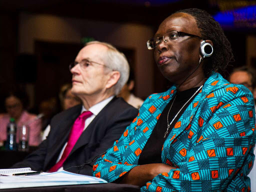 Principal Secretary for East African Affairs Betty Maina follows the 2nd German-African business summit in Nairobi on February 9,2017./ENOS TECHE.