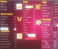 Nungambakkam Chaat Corner menu 1