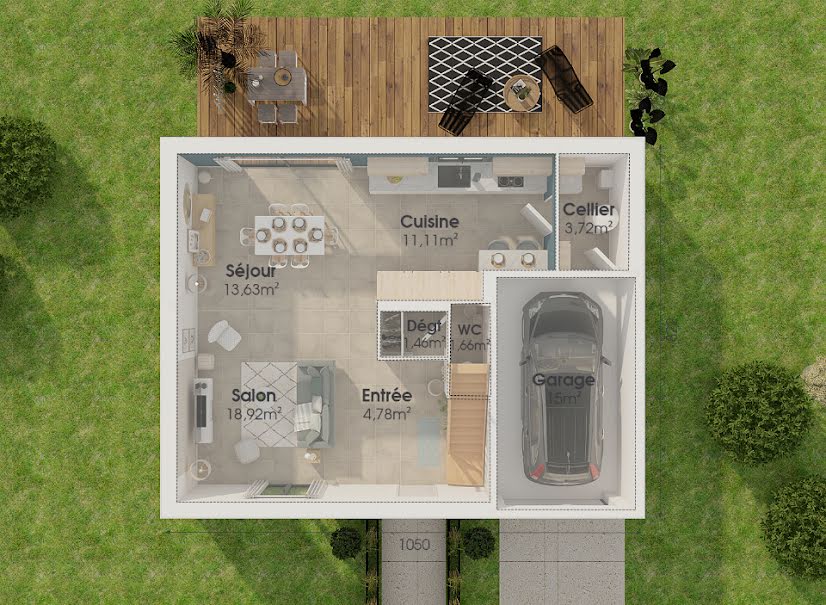 Vente maison neuve 4 pièces 92 m² à Bauvin (59221), 262 000 €