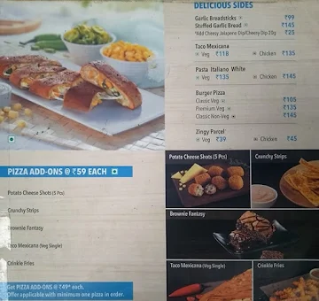 Domino's Pizza menu 