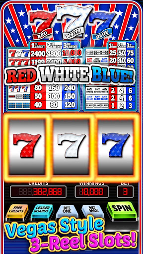 777 Slots: Red White Blue