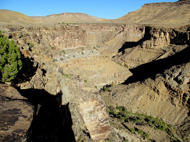 View into a canyon