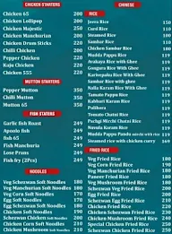 Raju Gari Ruchulu menu 2