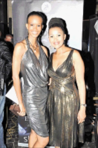 ELEGANT: Dorah Mtetwa, left, from Soweto, and Gerry Rantseli-Elsdon at the Miss Fashion TV party at Emperors Palace. 02/03/2009. Pic. Vathiswa Ruselo. © Soweto.