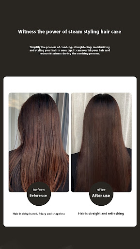 Title 9, Golden Rice Steam Straight Hair Comb Hydrating ...