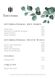 The Flour Works menu 3