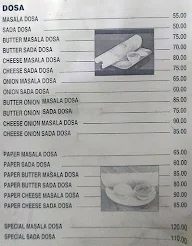 Sohini South Indian Food menu 1