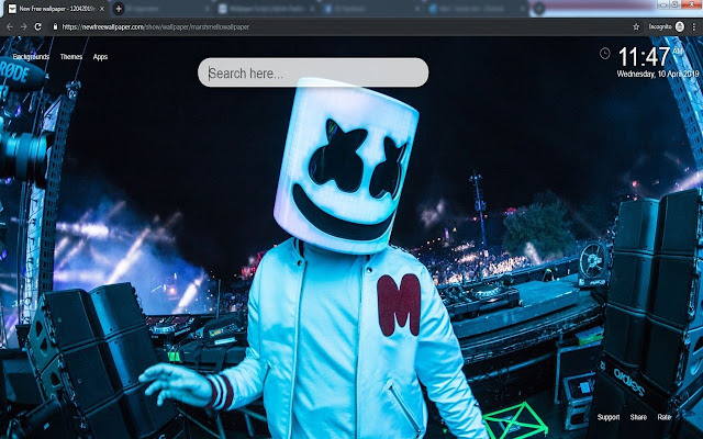 Marshmello HD Wallpapers 새 탭