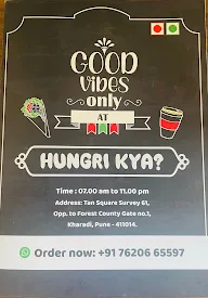 Hungri Kya menu 3