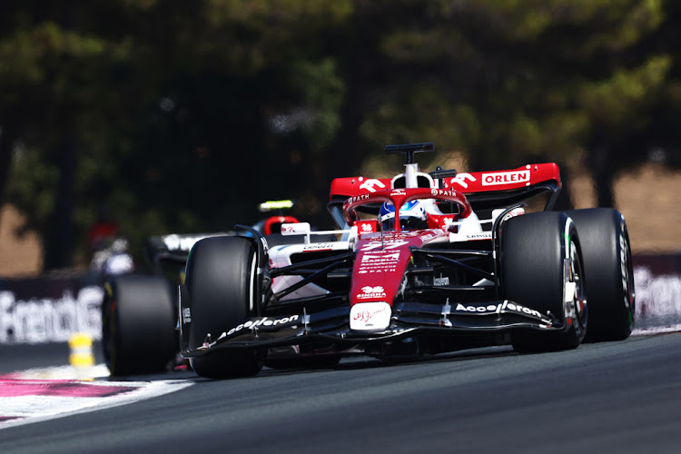 Valtteri Bottas on track during the F1 Grand Prix of France at Circuit Paul Ricard on July 24 2022 in Le Castellet.