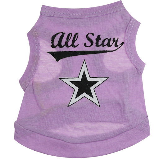 Title 2, White Cotton Jersey Printed Five-Star Pet Vest,...