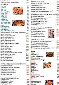 A-1 Fast Foods & Juice Center menu 1