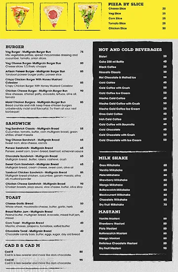 Hotel Agatya menu 