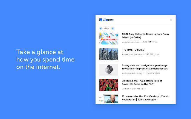 Glance chrome extension