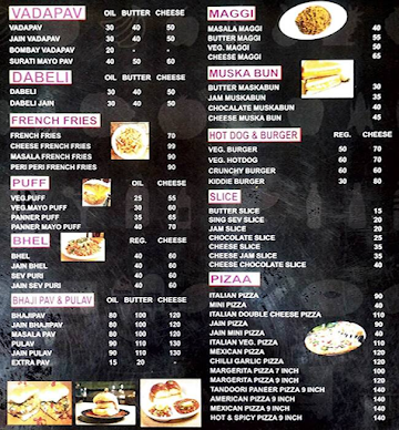 Shreejee Food Zone menu 