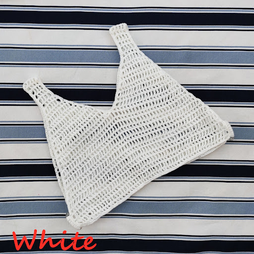 Title 6, Handmade Crochet Bohemian Beach Bikini with Smo...
