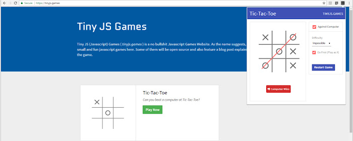 TicTacToe by tinyjs.games marquee promo image