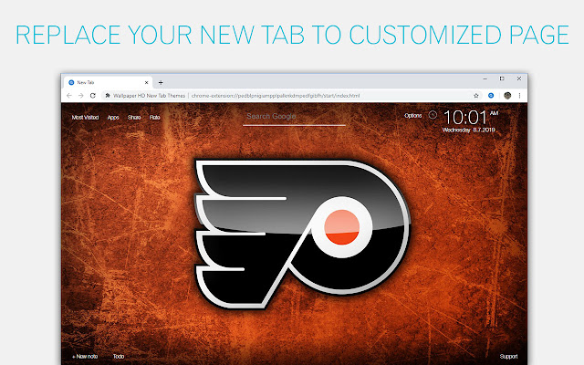 NHL Philadelphia Flyers Wallpapers HD New Tab