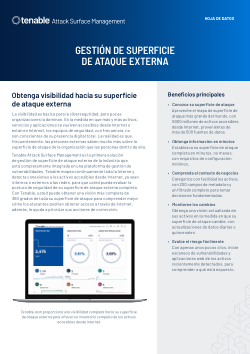 Hoja de datos de Tenable Attack Surface Management